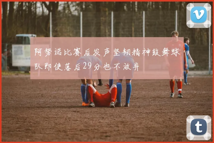 阿努诺比赛后发声坚韧精神鼓舞球队即使落后29分也不放弃